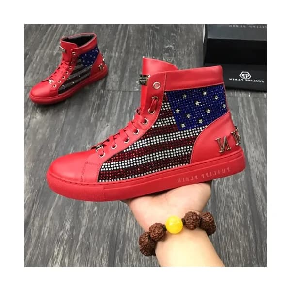 Philipp plein 2019 Mens Leather Sneakers - 필립플레인 … - 1
