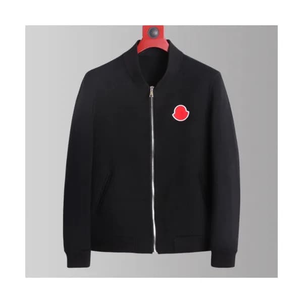 Moncler 2019 Mens Logo Casual Zip-up Cashmere Jack… - 1