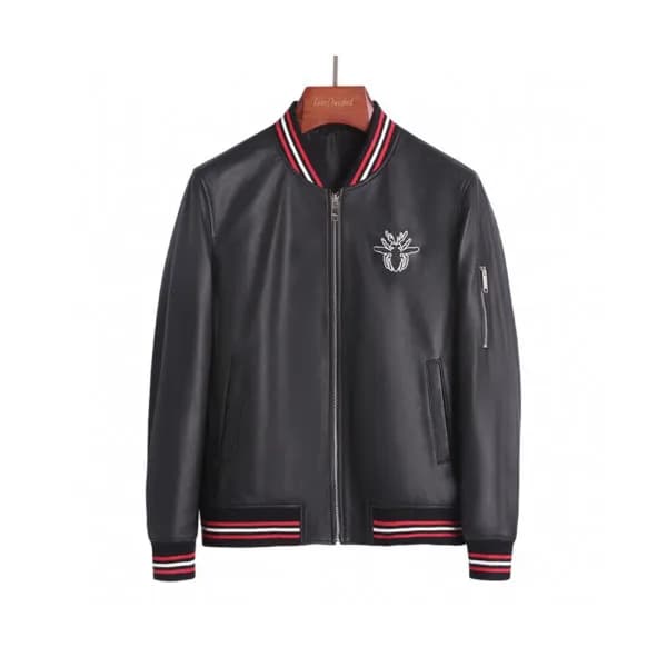 Dior 2019 Mens Logo Leather Jacket - 디올 2019 남성 레더… - 1