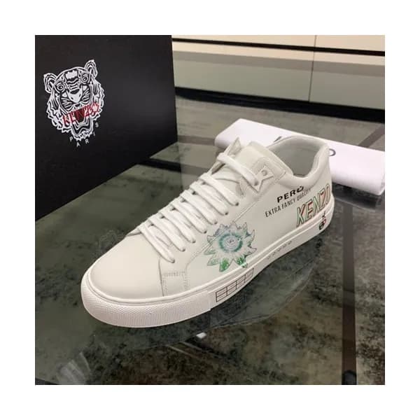 Kenzo 2019 Mens Leather Sneakers - 겐조 2019 남성용 레더 … - 1