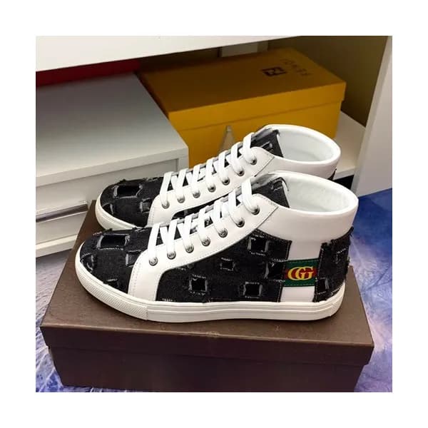 Gucci 2019 Mens Leather & Denim Sneakers - 구찌 2019… - 1