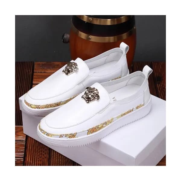 Versace 2019 Mens Leather Slip On - 베르사체 2019 남성용… - 1