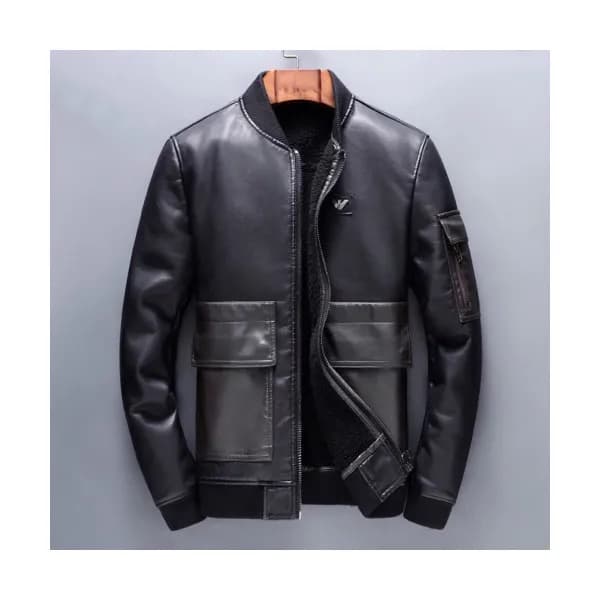 Armani 2019 Mens Casual Leather Jacket - 알마니 2019 … - 1