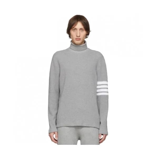 Thom Browne 2019 Mens Strap Turtle-neck Cotton Ts… - 1