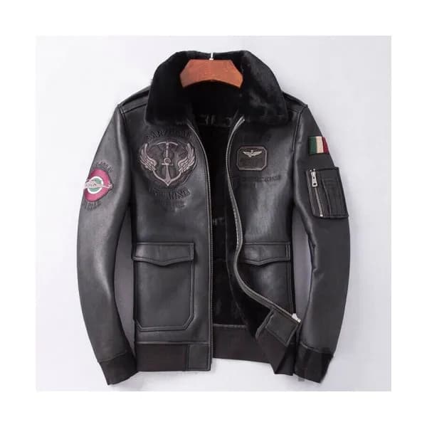 Armani 2019 Mens Casual Leather Jacket - 알마니 2019 … - 1