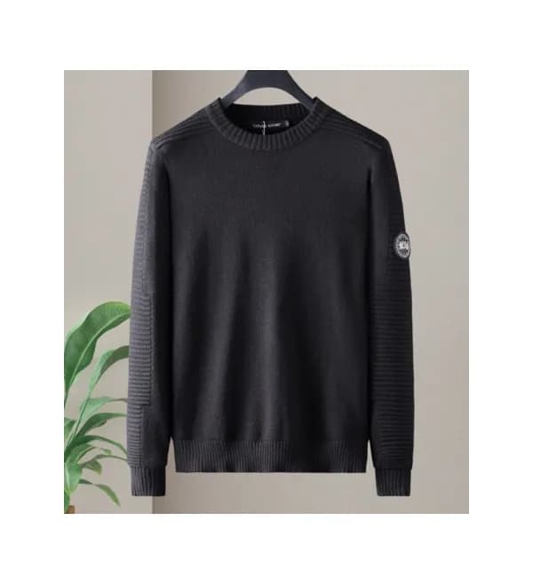 Canada goose 2019 Mens Patch Logo Casual Wool Swea… - 1