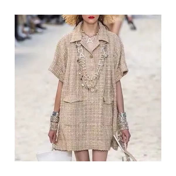[샤넬]Chanel 2020 Womens Luxury Tweed Short Sleeved … - 1