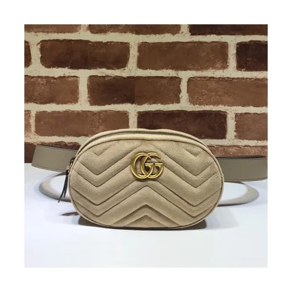 Gucci 2020 Marmont Matlase Velvet Belt Bag,18CM - … - 1