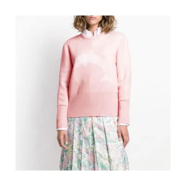 [톰브라운]Thom Browne 2020 Womens Strap Crew-neck Wool… - 1