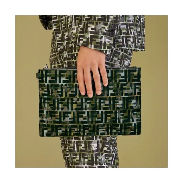 Fendi 2020 Nylon Clutch Bag , 30cm - 펜디 2020 나일론 남… - 1