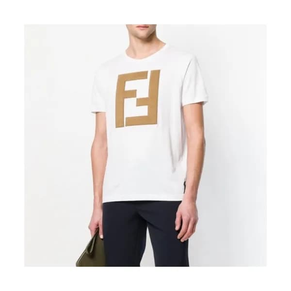 [펜디]Fendi 2020 Mens Logo Casual Short Sleeved Tshi… - 1