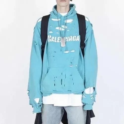 [발렌시아가]Balenciaga 2020 Mm/Wm Logo Cotton Hoodie - … - 1