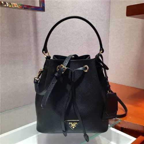 Prada 2020 Women's Leather Tote Bucket Bag,22c… - 1
