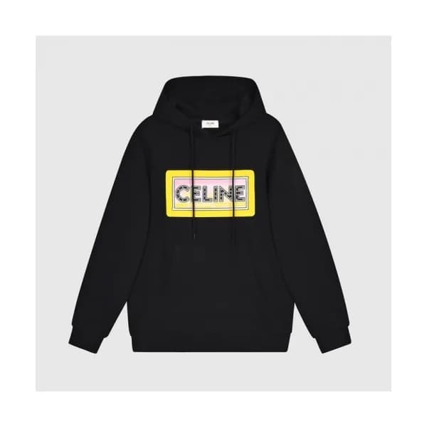 Celine Mm/Wm Logo Cotton Hoodie - 셀린느 2020 남/녀 로고 … - 1