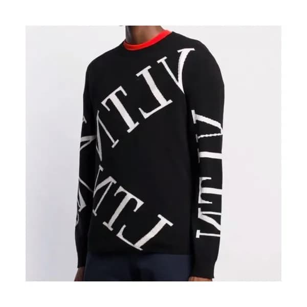 [발렌티노]Valentino 2020 Mens Big Logo Crew-neck Wool … - 1