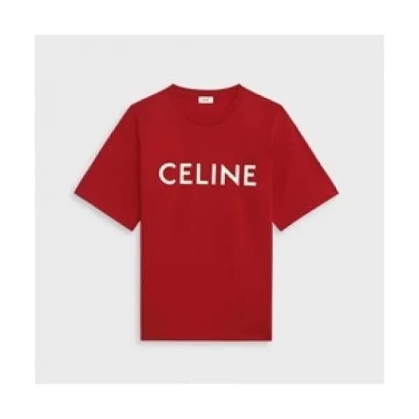 Celine 2020 Mm/Wm Hedi Slimane Logo Cotton Short S… - 1