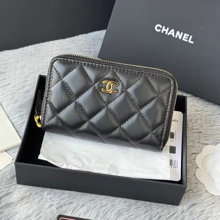 Chanel 2021 Women's Leather Coin purse/Card pu… - 1