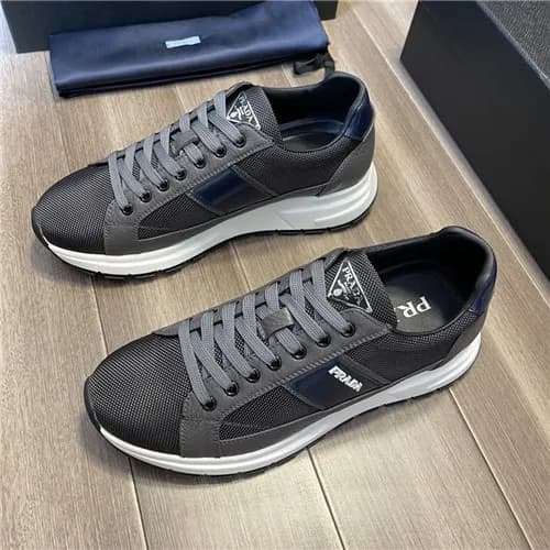 Prada 2021 Men's Leather Sneakers - 프라다 2021 남… - 1