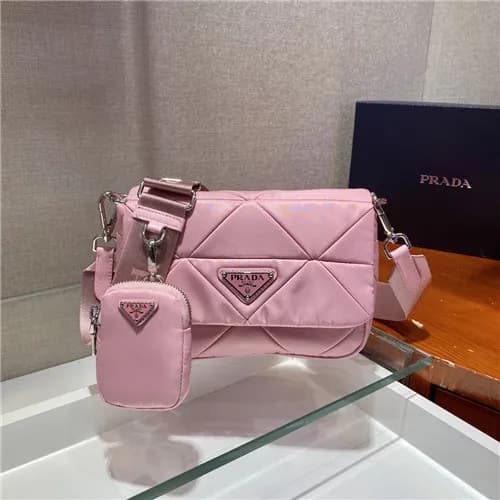 Prada 2021 Women's Nylon Shoulder Bag,21cm,1BD… - 1
