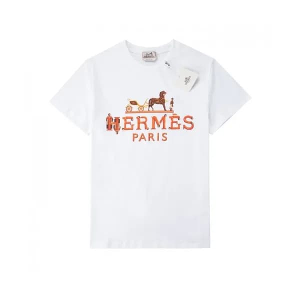 [에르메스]Hermes 2021 Mens Crew-neck Short Sleeved Tsh… - 1