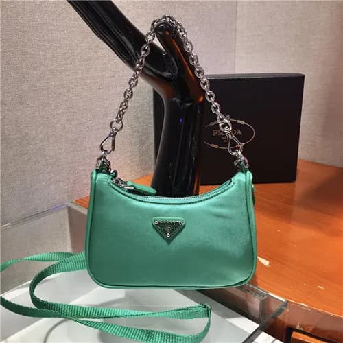 [프라다]Prada 2021 Women's Mini Nylon Hobo Bag,15… - 1