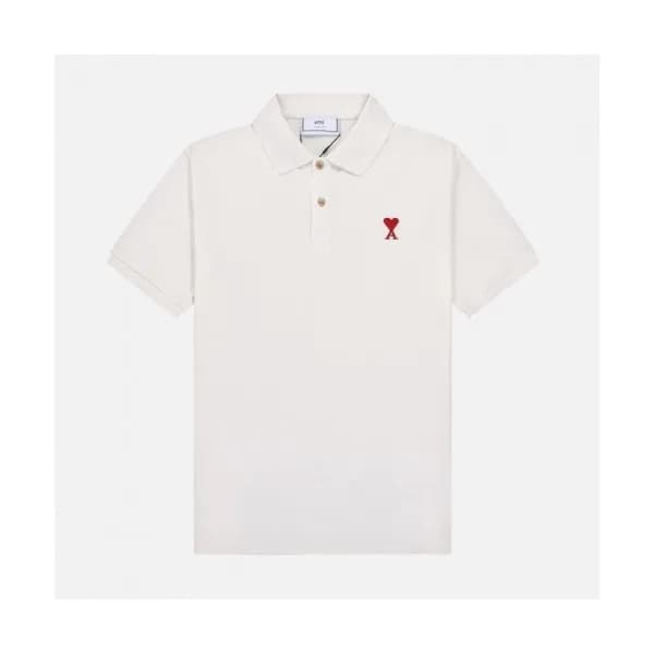 Ami Mm/Wm Casual Cotton Short Sleeved Tshirt White… - 1