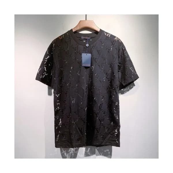 Louis vuitton Mm/Wm Logo Short Sleeved Tshirts Bl… - 1