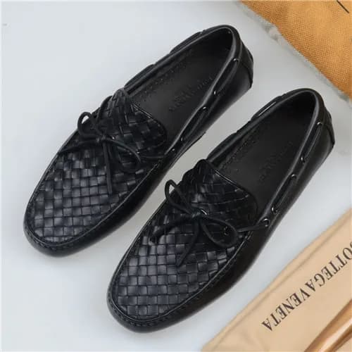 Bottega Veneta 2021 Men's Leather Loafer,BVS04… - 1