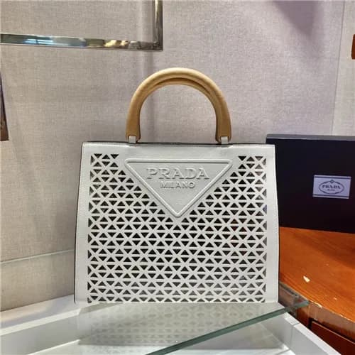 [럭셔리한]Prada 2021 Women's Leather Tote Bag,30cm… - 1