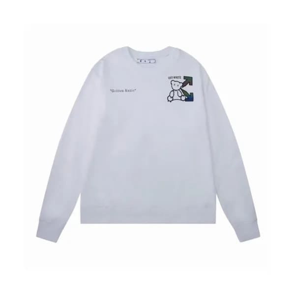 Off-white Mm/Wm Logo Cotton Oversize Hoodie White… - 1