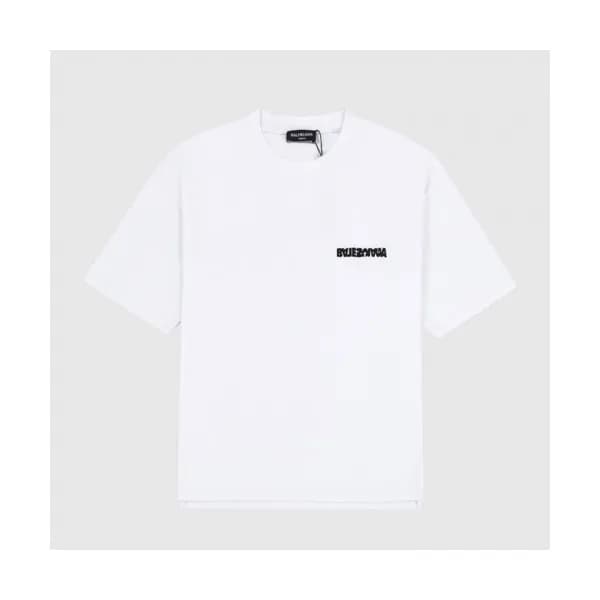 Balenciaga Mm/Wm Logo Cotton Short Sleeved Tshirt… - 1