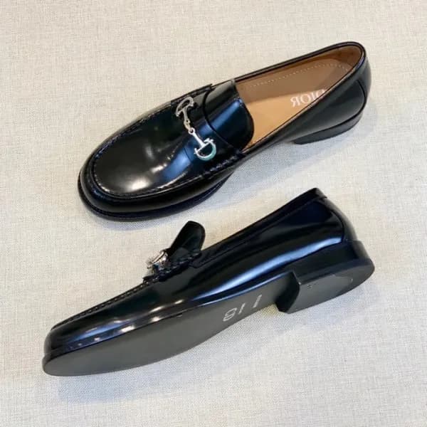 디올 남성 모던 블랙 로퍼 - Mens Black Loafer - dio01777x - 1
