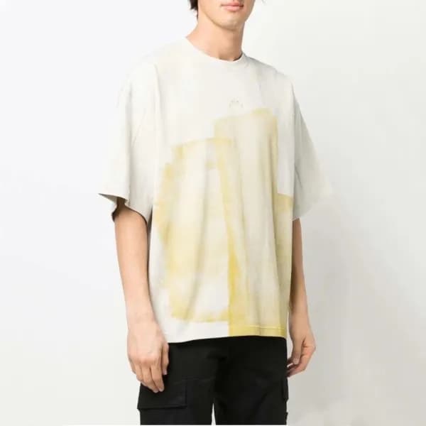 어콜드월 남성 크루넥 아이보리 반팔티 - Mens Ivory Tshirts - col005…