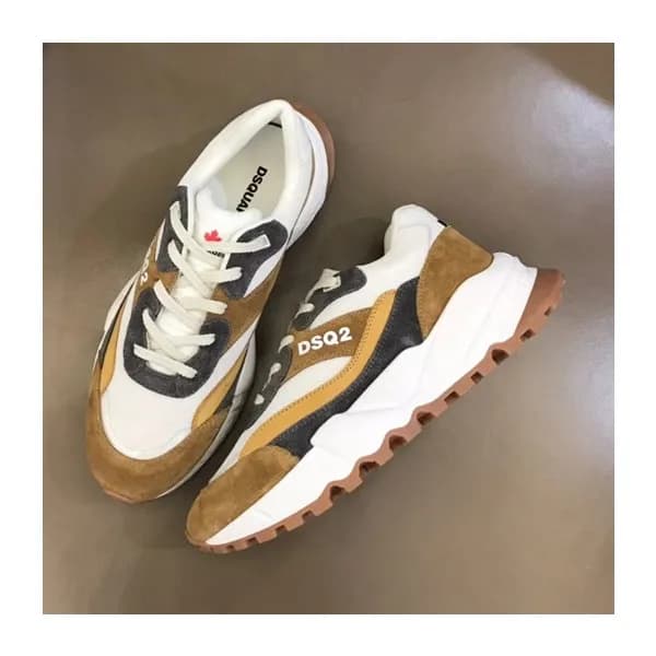 디스퀘어드 남성 트렌디 카멜 스니커즈 - Mens Camel Sneakers - dsq00…
