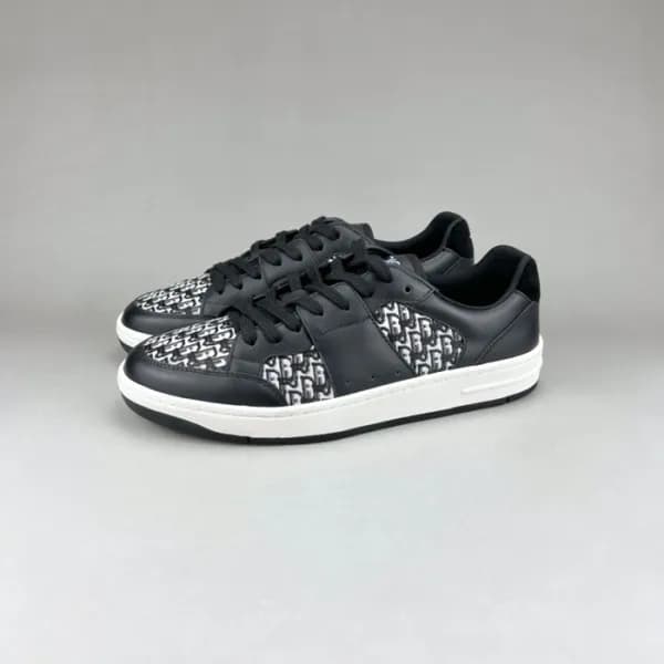 디올 남성 캐쥬얼 블랙 스니커즈 - Mens Black Sneakers - dio02042… - 1