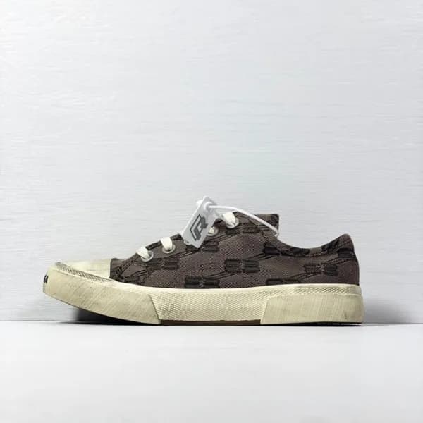 발렌시아가 남/녀 클래식 그레이 스니커즈 - Unisex Gray Sneakers - ba… - 1