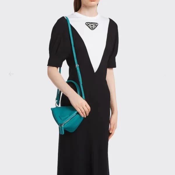 프라다 여성 블루 숄더백 - Prada Womens Blue Shoulder Bag - … - 1