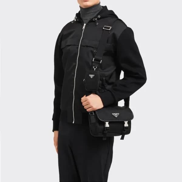 프라다 남성 블랙 크로스백 - Prada Mens Black Cross Bag - pr12… - 1