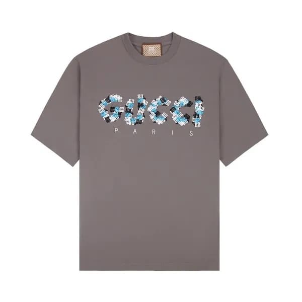 구찌 남/녀 그레이 크루넥 반팔티 - Gucci Unisex Gray Short sleev… - 1