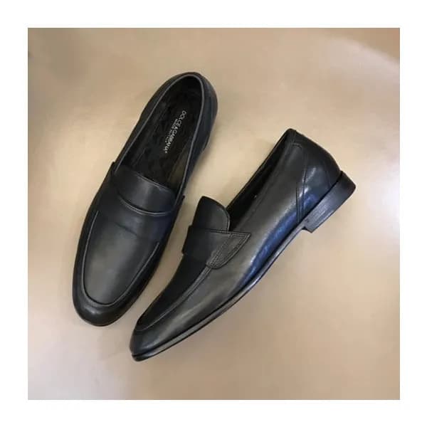 돌체앤가바나 남성 블랙 로퍼 - Dolce&Gabbana Mens Black Loafer … - 1