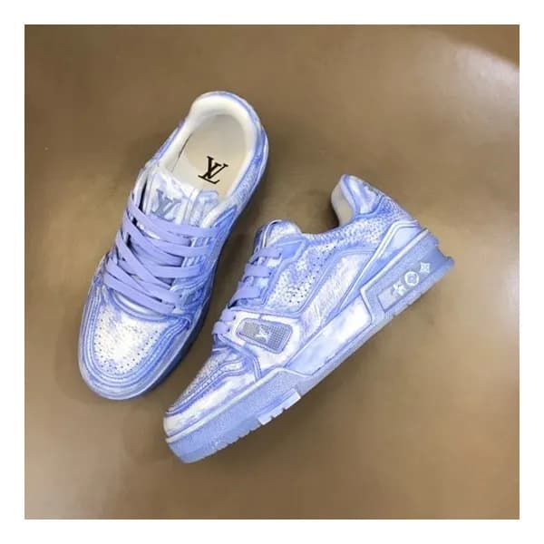 루이비통 남/녀 블루 스니커즈 - Louis vuitton Unisex Blue Sneak… - 1