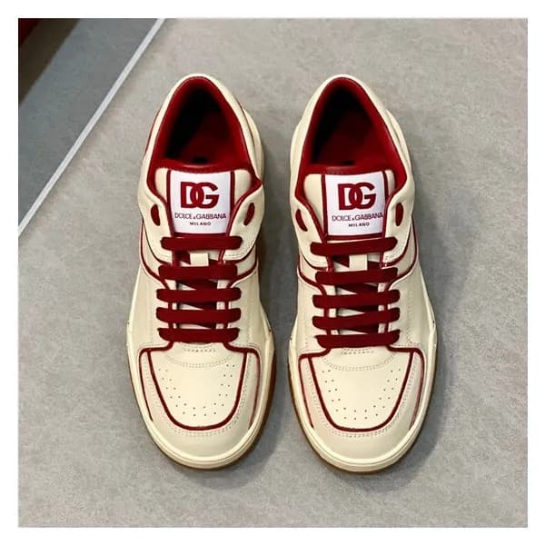 돌체앤가바나 남성 레드 스니커즈 - Dolc& Gabbana Mens Red Sneaker… - 1