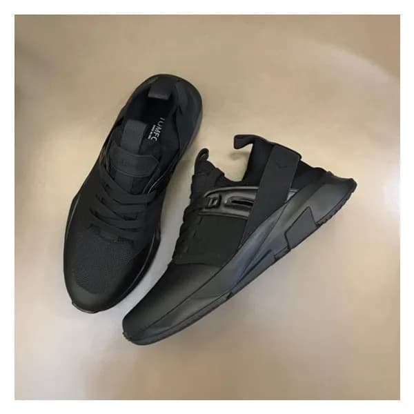 톰포드 남성 캐쥬얼 블랙 스니커즈 - Tom Ford Mens Black Sneakers … - 1