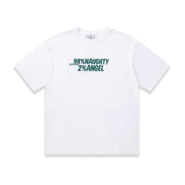 베트멍 남/녀 트렌디 화이트 반팔티 - Vetements Unisex White Tshir… - 1