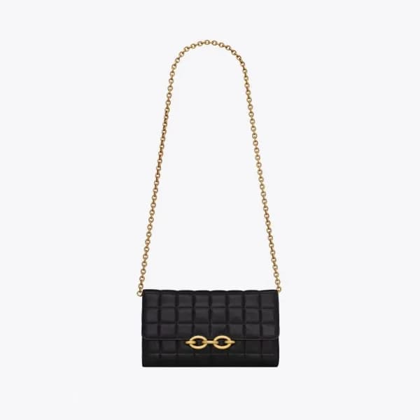 입생로랑 여성 블랙 폰백 - Saint Laurent Womens Black Phone B… - 1