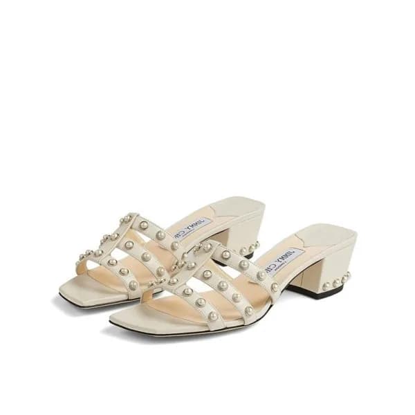 지미츄 여성 화이트 슬리퍼 - Jimmy Choo Womens White Slippers … - 1