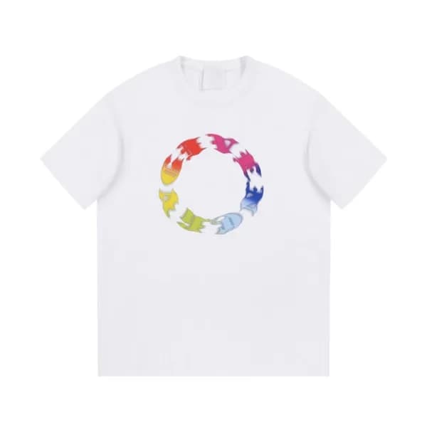 지방시 남성 크루넥 화이트 반팔티 - Givenchy Mens White Short Sle… - 1