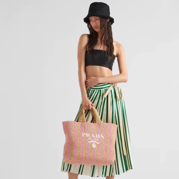 프라다 여성 핑크 토트백 - Prada Womens Pink Tote Bag - pr530… - 1
