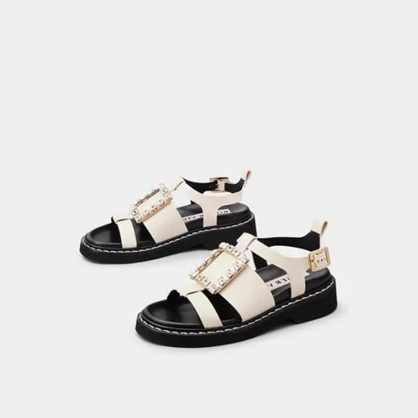로저비비에 여성 아이보리 샌들 - Roger Vivier Womens Ivory Sanda… - 1