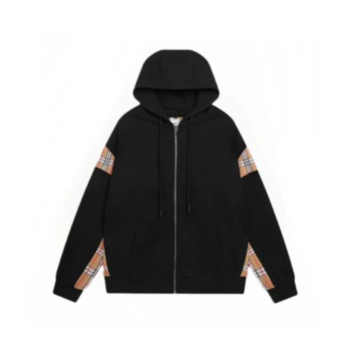 버버리 남성 블랙 후드집업 - Burberry Mens Black Hoodie - bu31… - 1